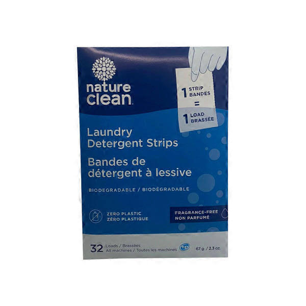 Nature Clean Unscented Laundry Strips - 32 ct