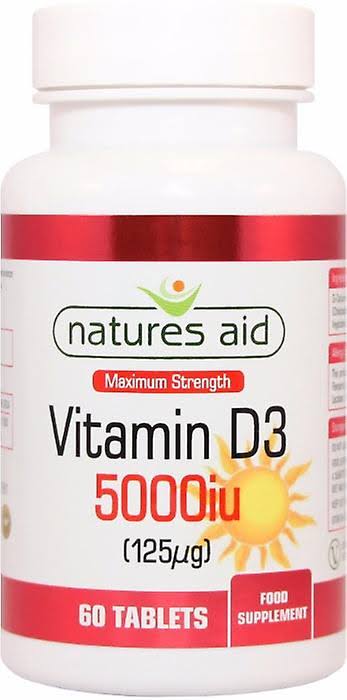 Natures Aid Vitamin D3 5000iu - 60 tabs