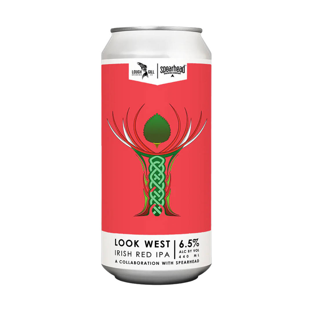 Lough Gill Collab Spearhead Brewing- Look West Red IPA 6.4% ABV 440ml Can