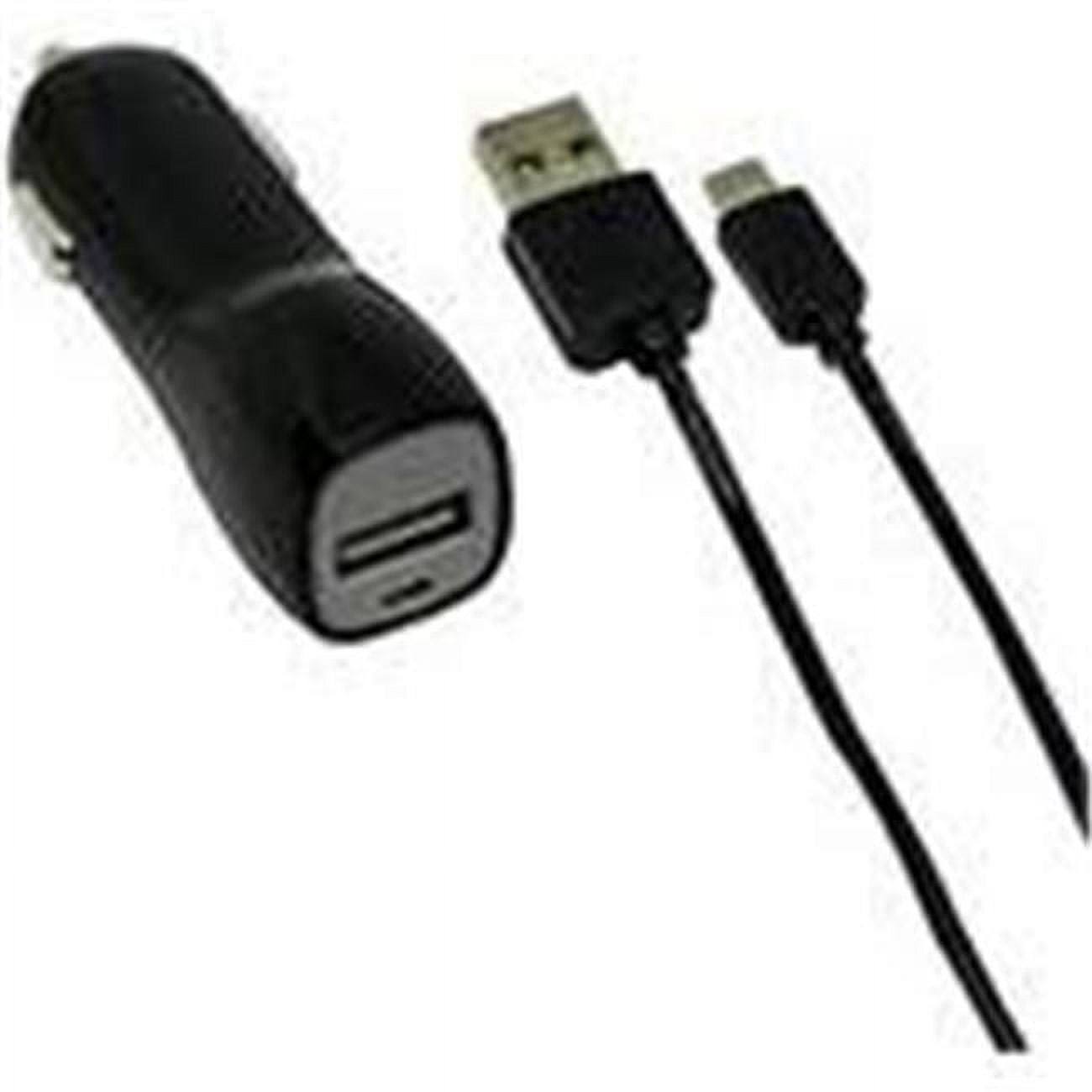 VisionTek 2 Amp Car Charger With 3.2ft Micro USB Cable (900933)