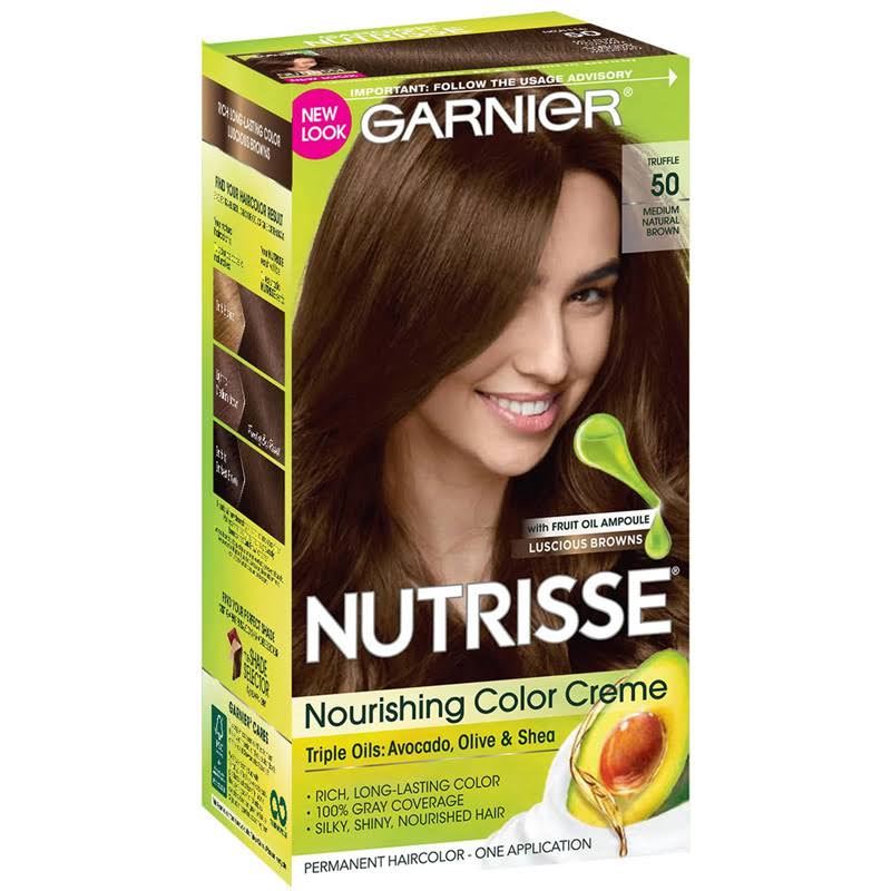 Garnier Nutrisse Nourishing Hair Color Creme - 50 Medium Natural Brown