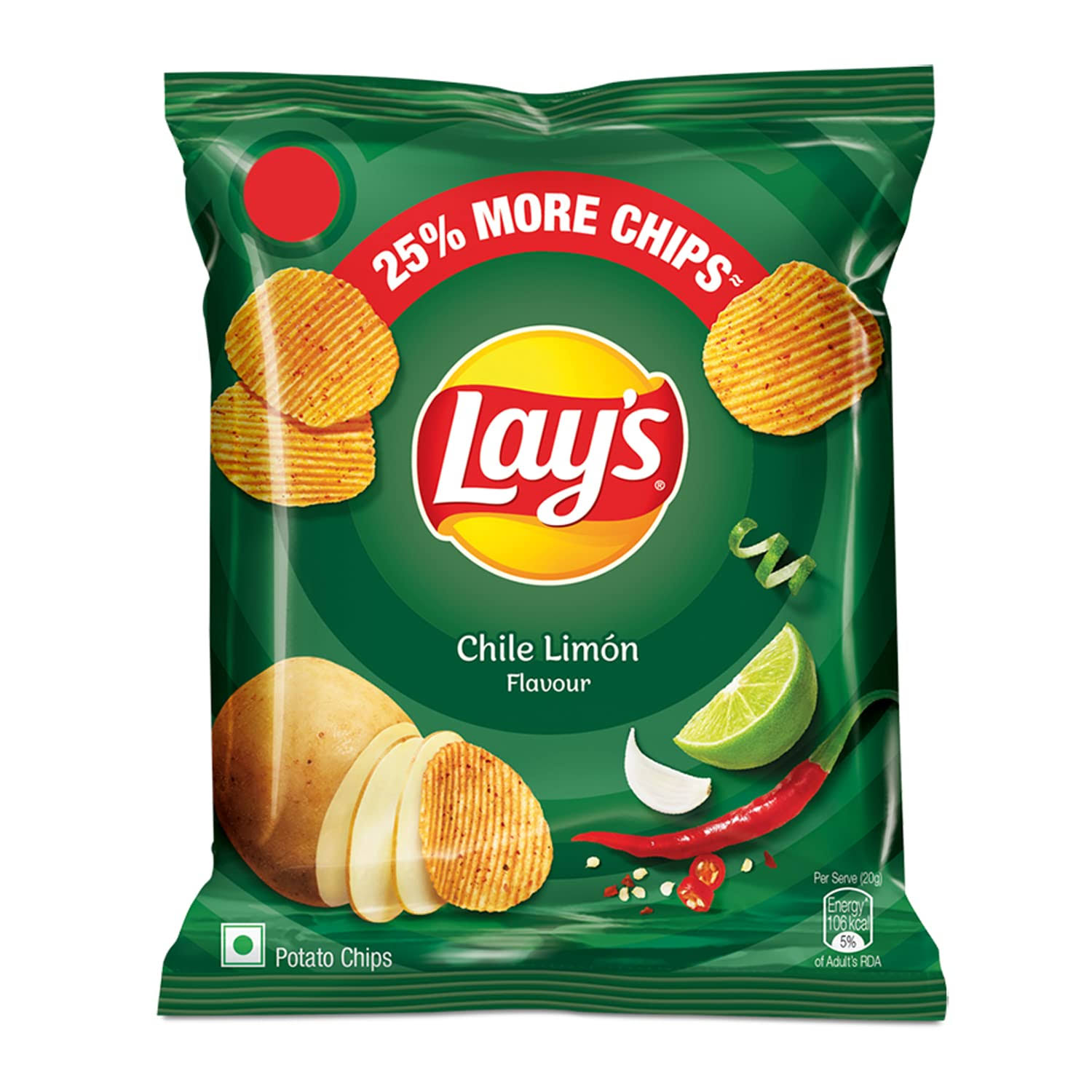 Lay's Chilli & Lemon Potato Chips - 52g