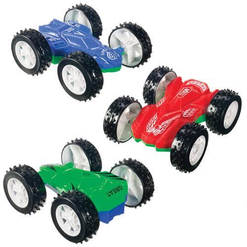 Toysmith 1403 Double Sided Flip Car Assorted Colors
