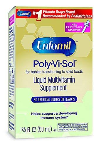 Enfamil Poly Vi Sol Multivitamin Supplement Drops for Infants and Toddlers - 50ml