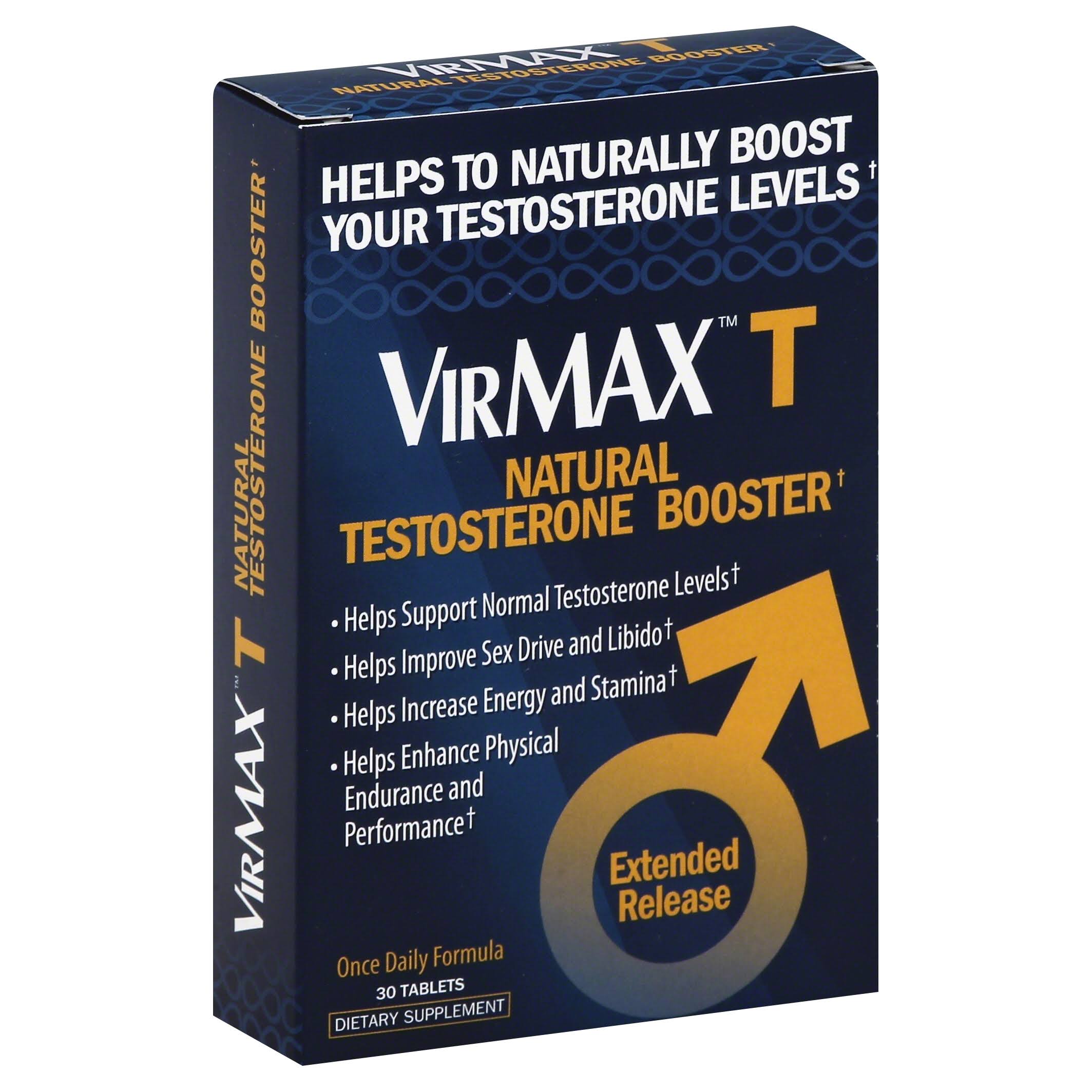 VirMax T Natural Testosterone Booster - x30