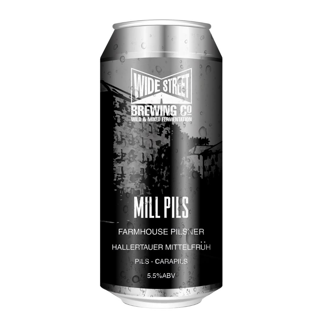 Wide Street Brewing - Mill Pils Farmhouse Pilsner 5.5% ABV 440ml Can