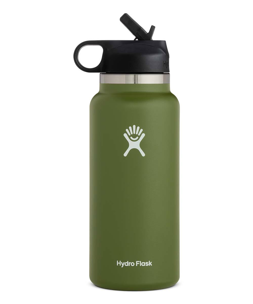 Hydro Flask Olive Wide Mouth Straw Lid 32-Oz. Water Bottle One-Size