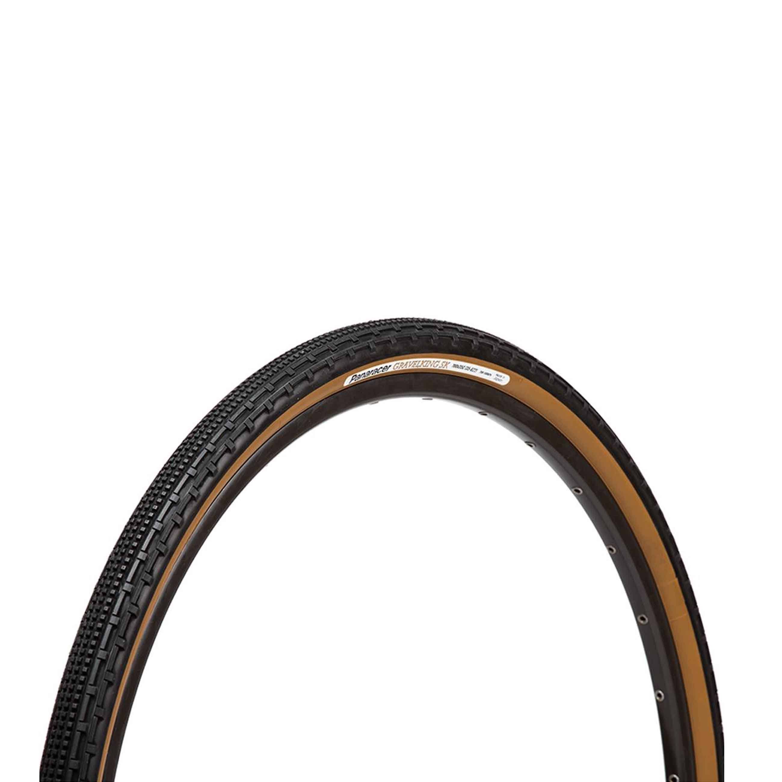 Panaracer Gravel King SK Tubeless Folding Tire - Black/Brown, 27.5" x 1.9"