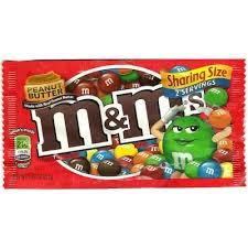 M&M'S Peanut Butter Chocolate Candy - Sharing Size, 2.83oz