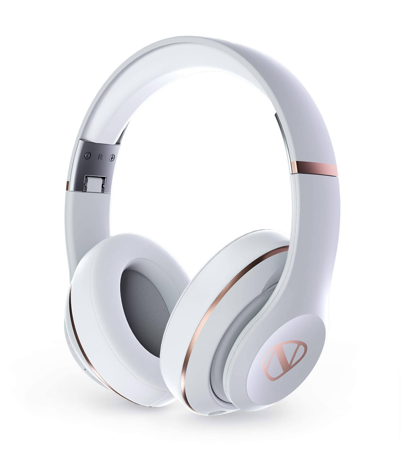 Ncredible2 Over-Ear Wireless Bluetooth Headphones White/Rose Gold