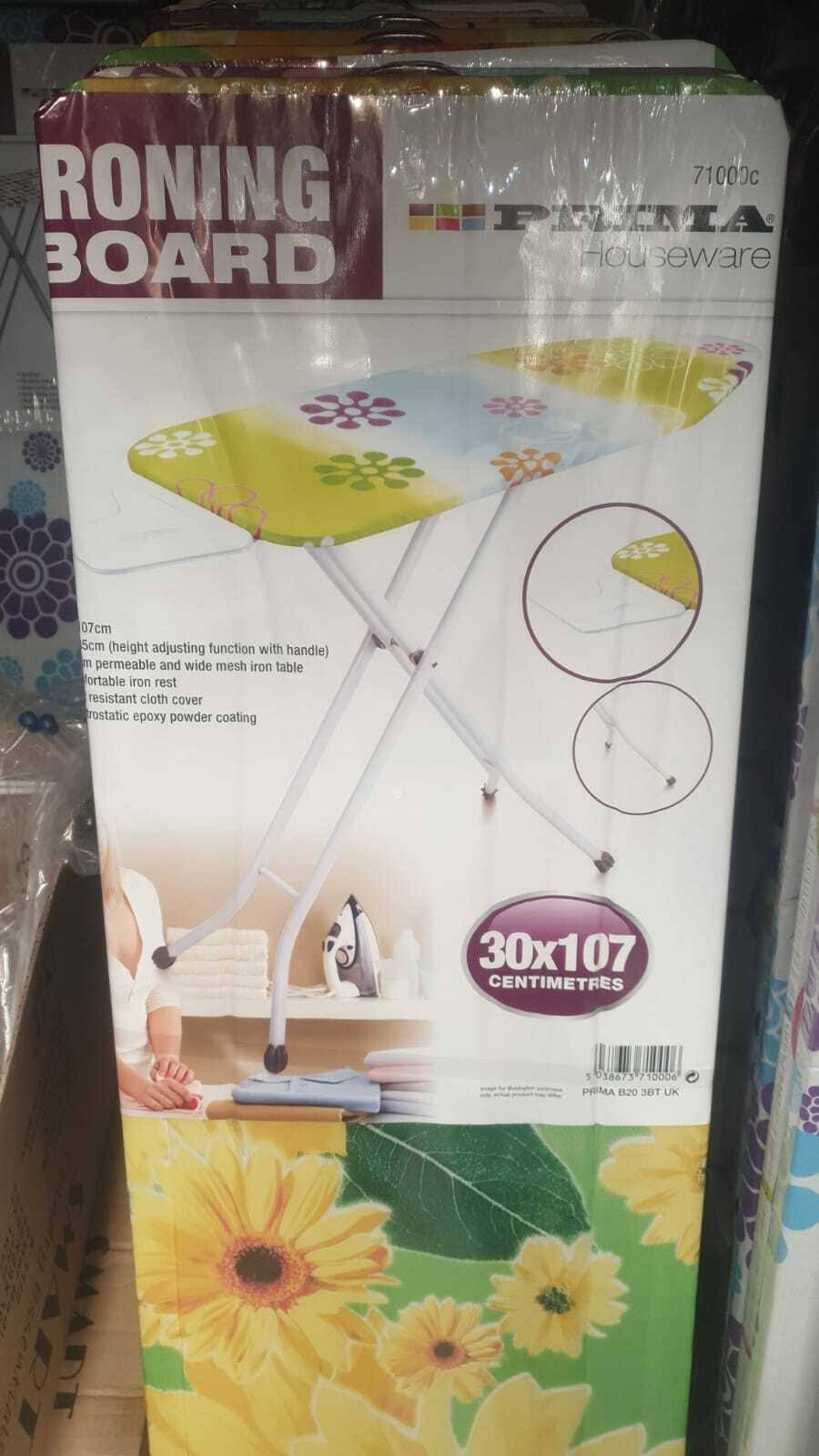 Ironing Board Lightweight Foldable Adjustable Table Wooden Top 42" Clothes Iron