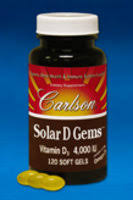Carlson Labs Solar D Gems - 120 Softgels, 4000 IU