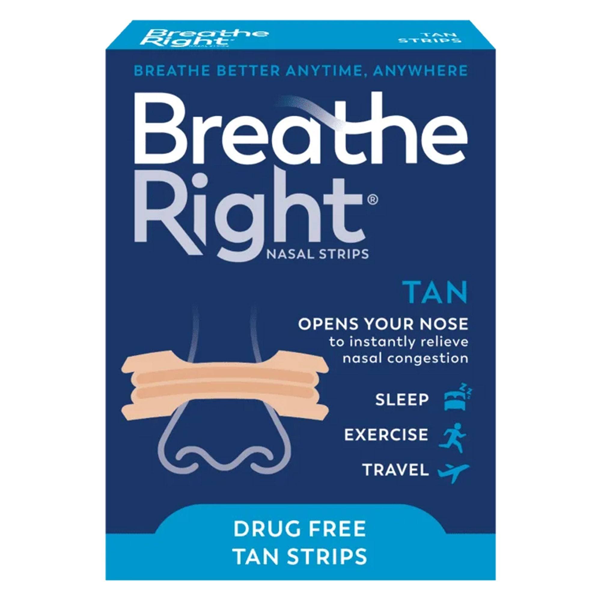 Breathe Right, Nasal Strips, Extra Strength, 26 Tan Strips