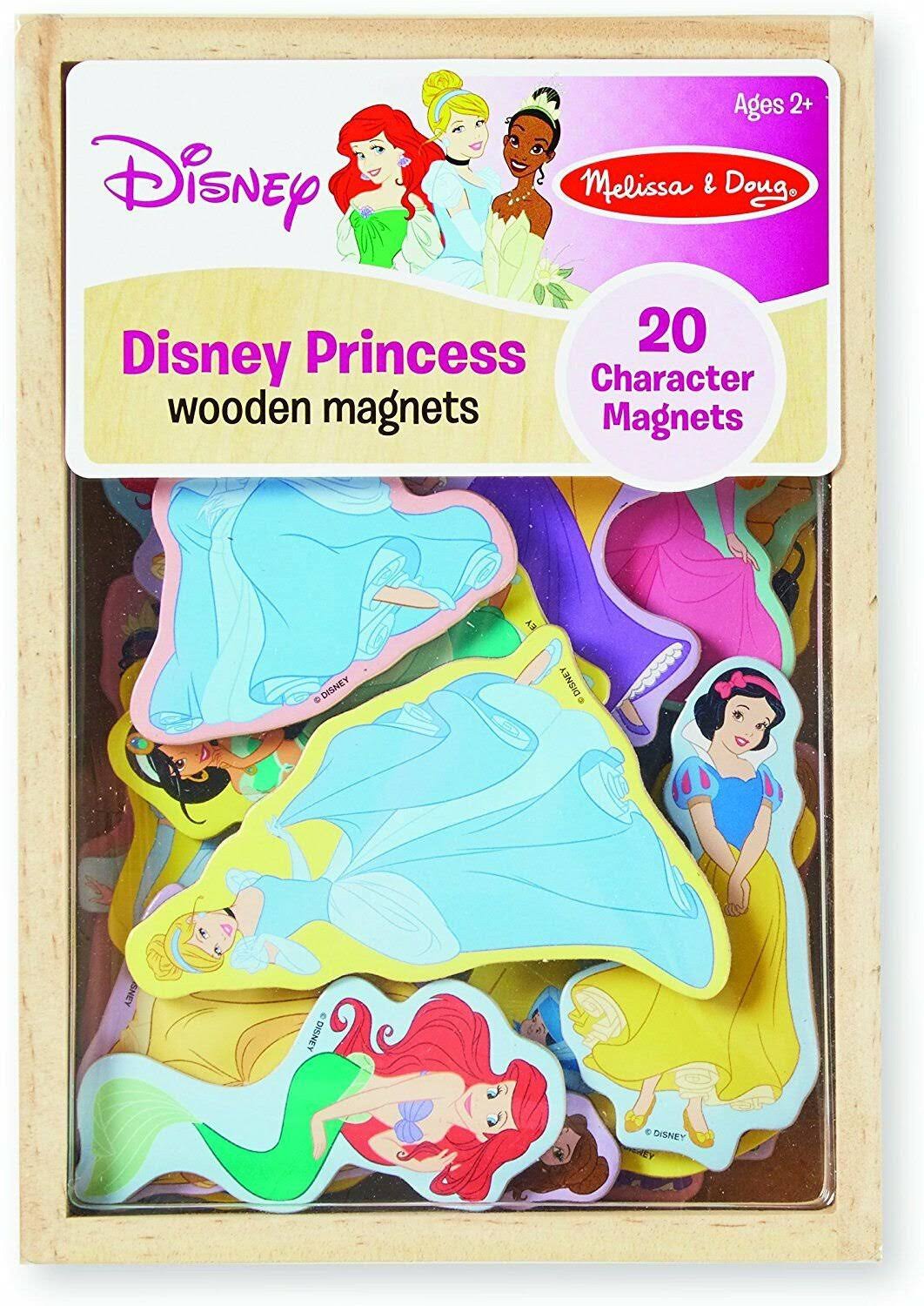 Melissa & Doug Disney Princess Wooden Magnets - 20 pcs