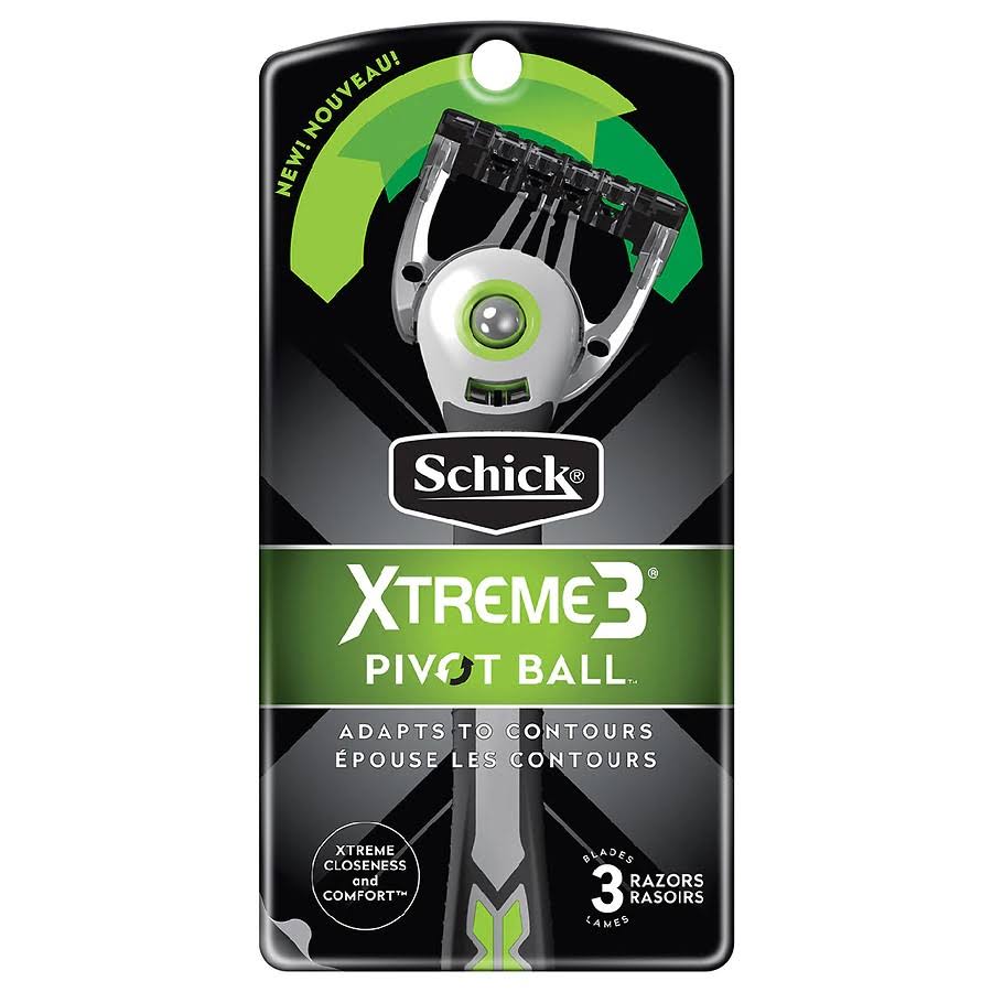 Schick Xtreme3 Pivotball Disposable Razors
