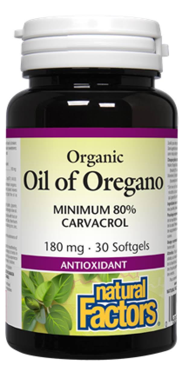 Natural Factors Certified Organic Oil Of Oregano - 60ml