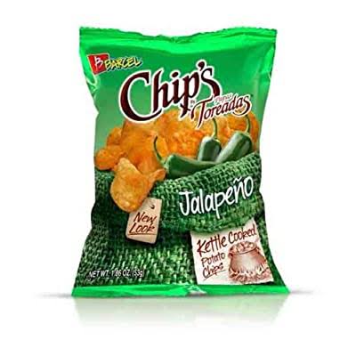 Barcel Kettle Cooked Potato Chips - Jalapeno, 1.9oz, 14bags