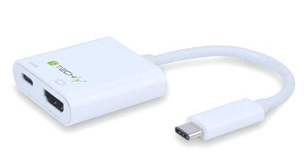Techly Adapter Usb 3.1/c to Hdmi +& C-port Usb Charging Adapter