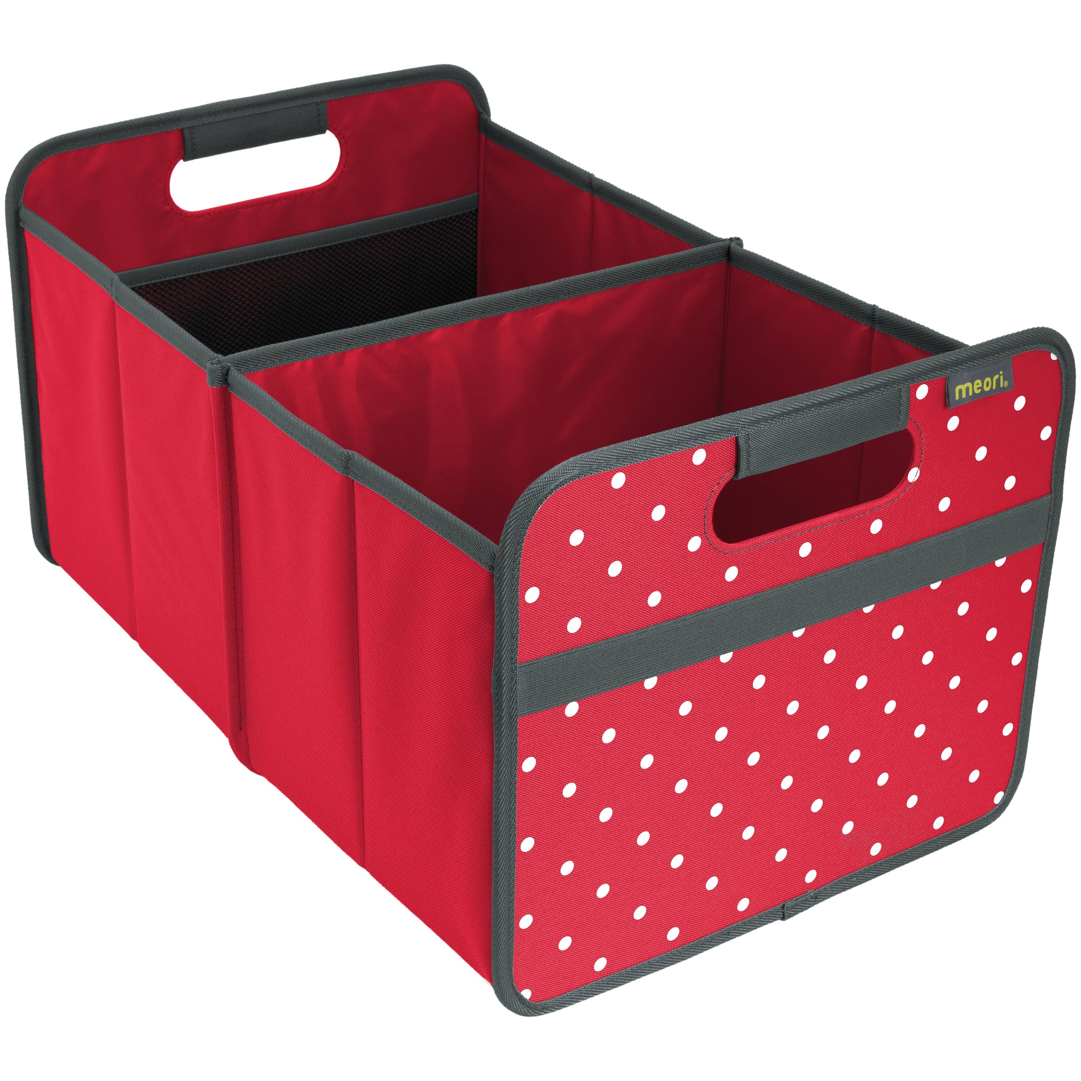 meori Foldable Box Large -Hibiscus Red Dots
