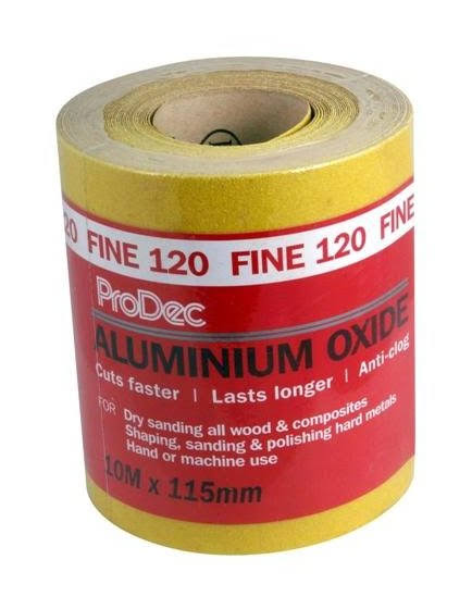ProDec Aluminium Oxide Fine Sandpaper 10m Roll