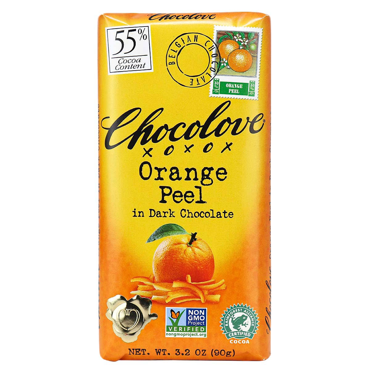 Chocolove Orange Peel In Dark Chocolate Bar - 90g