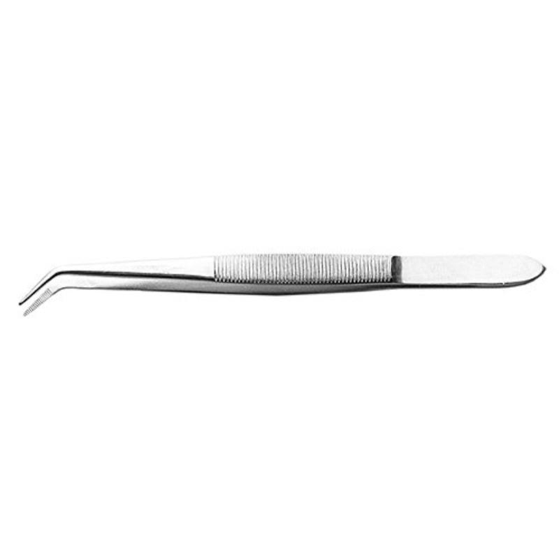 Excel 6in Curved Point Stainless Steel Tweezers (Carded) EXL30415