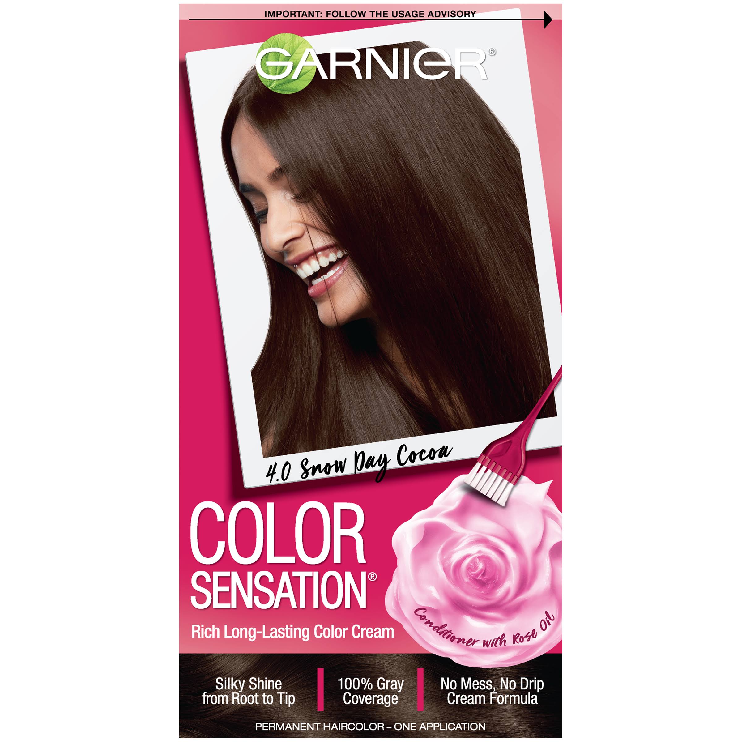 Garnier Color Sensation Hair Color Cream - 4.0 Dark Brown
