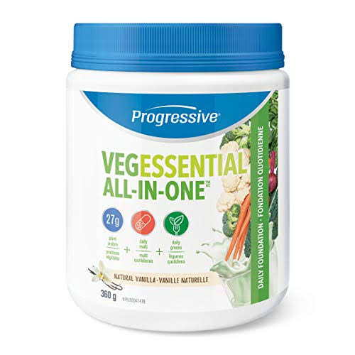 Progressive All in One Veg Essential Supplement - Vanilla, 360g