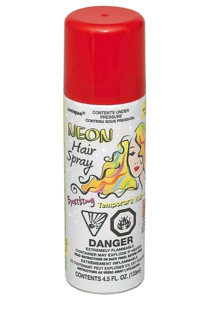 Unique Neon Hair Spray - Red, 4.5oz
