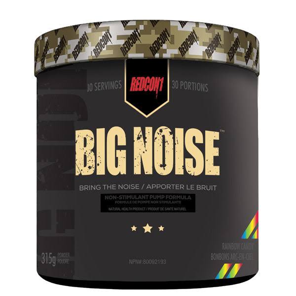 Redcon1 Big Noise, 30 serve | Pump Pre Workout Formula, Rainbow Candy