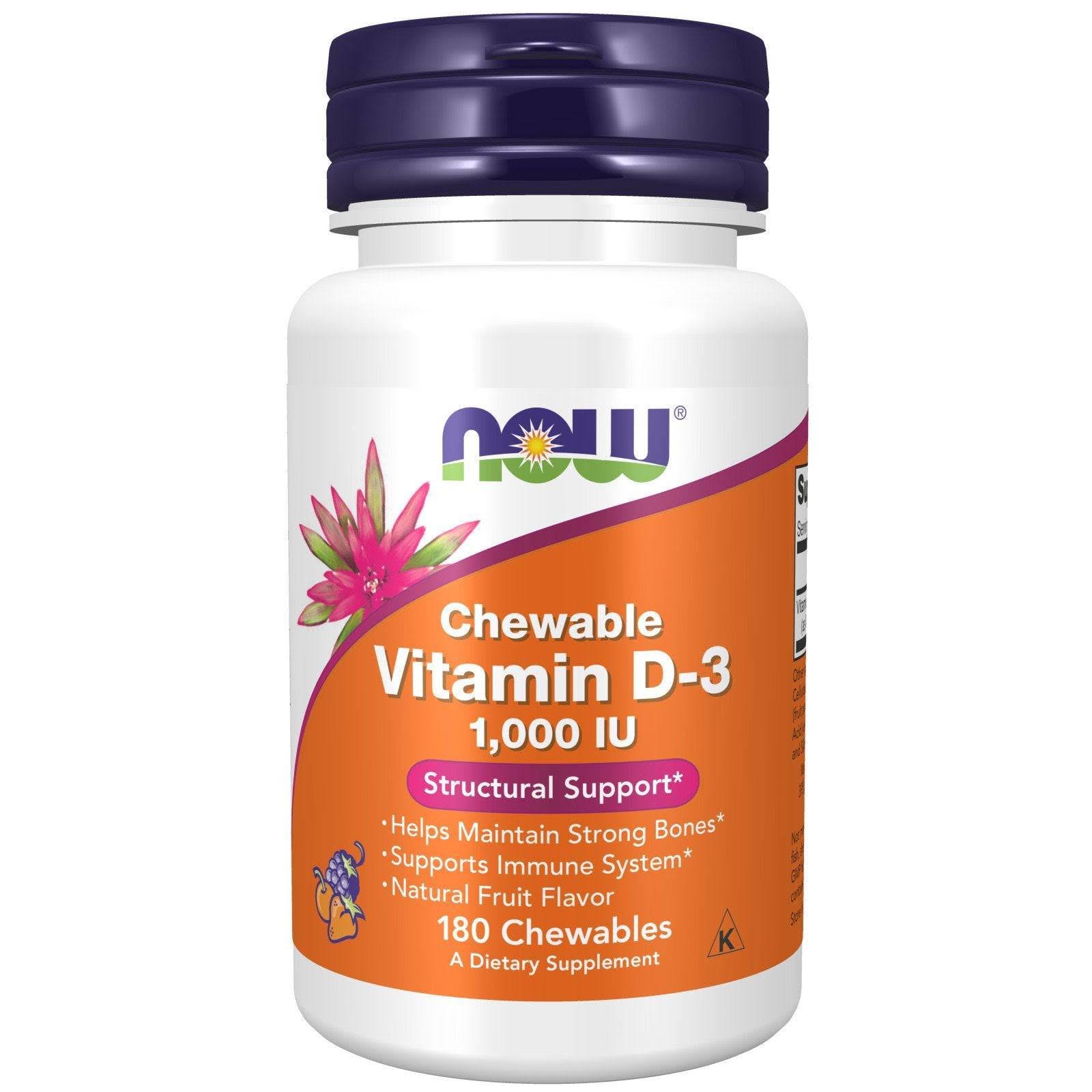 Now Foods Chewable Vitamin D-3 - 180 Chewables
