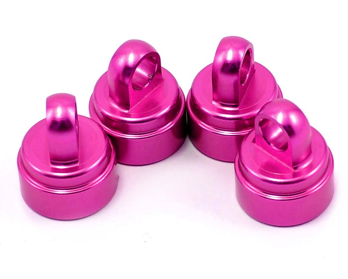 Traxxas Aluminum Shock Caps - Pink, 4ct