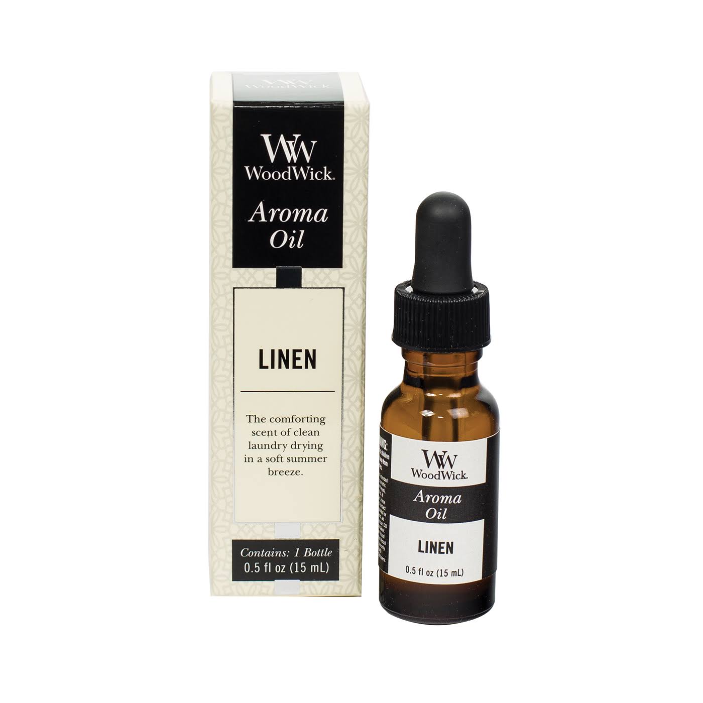 Woodwick Aroma Fragrance Oils - Linen, 15ml
