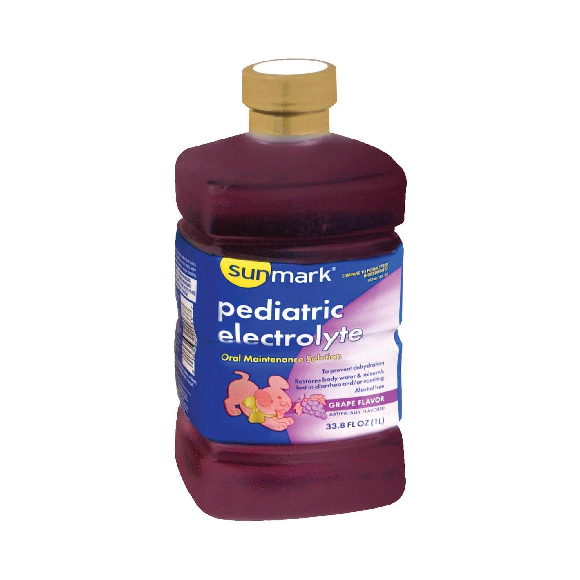 Sunmark Pediatric Electrolyte Oral Maintenance Solution - Grape, 33.8oz
