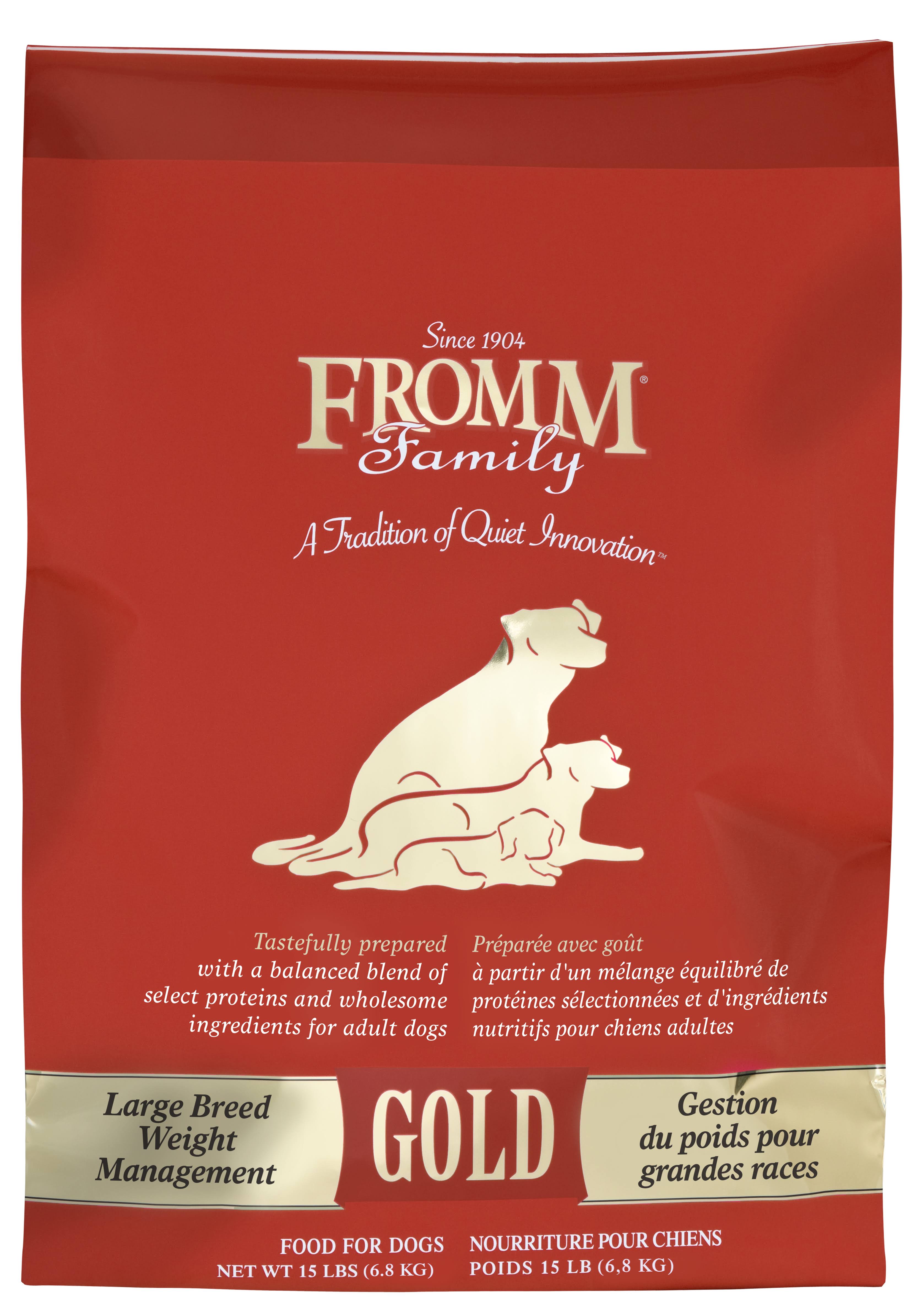 Fromm 15 lbs Large Breed Weight Management Gold Dog Dry Food
