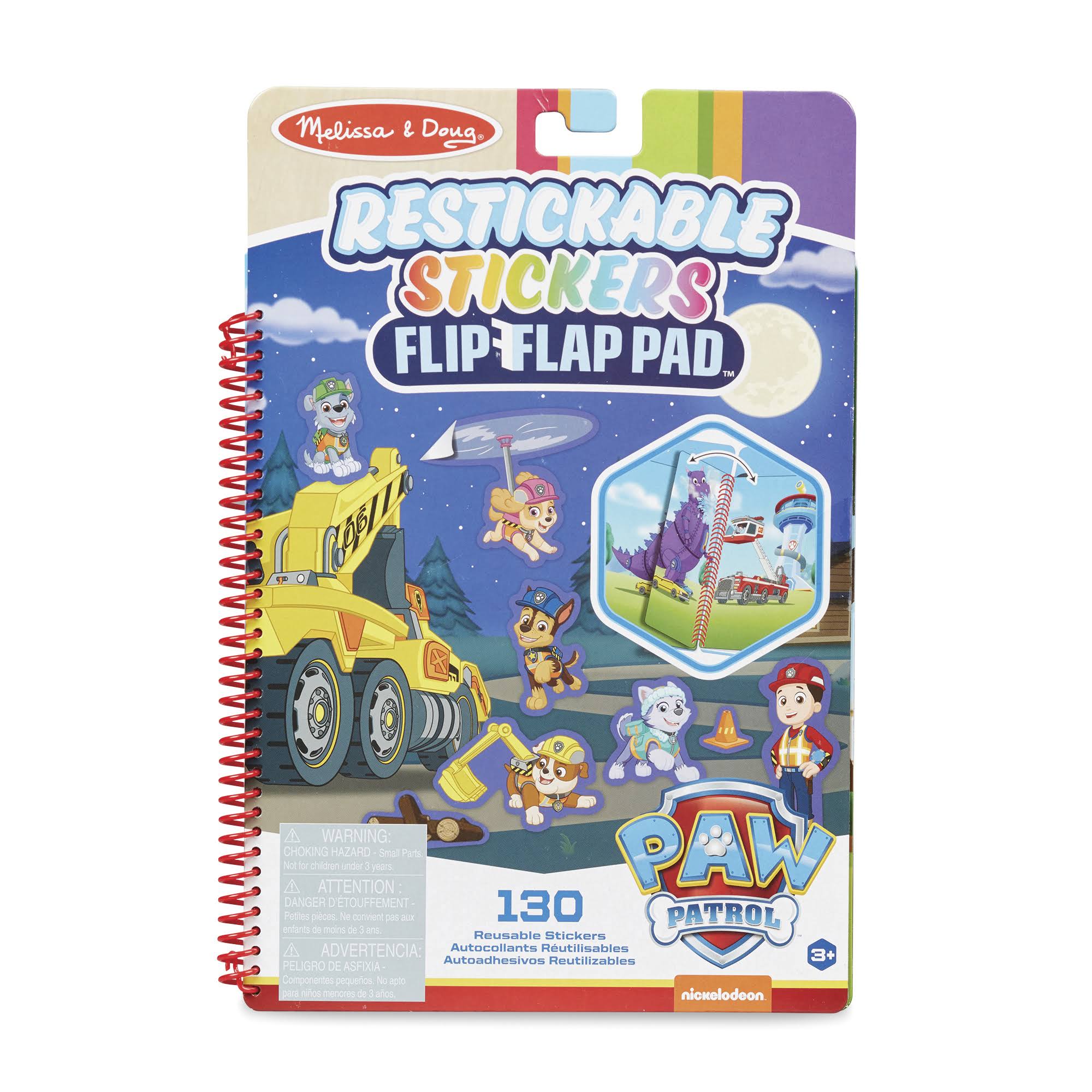 Melissa and Doug - Paw Patrol Ultimate Rescue Restickable Stickers Flip-Flap Pad