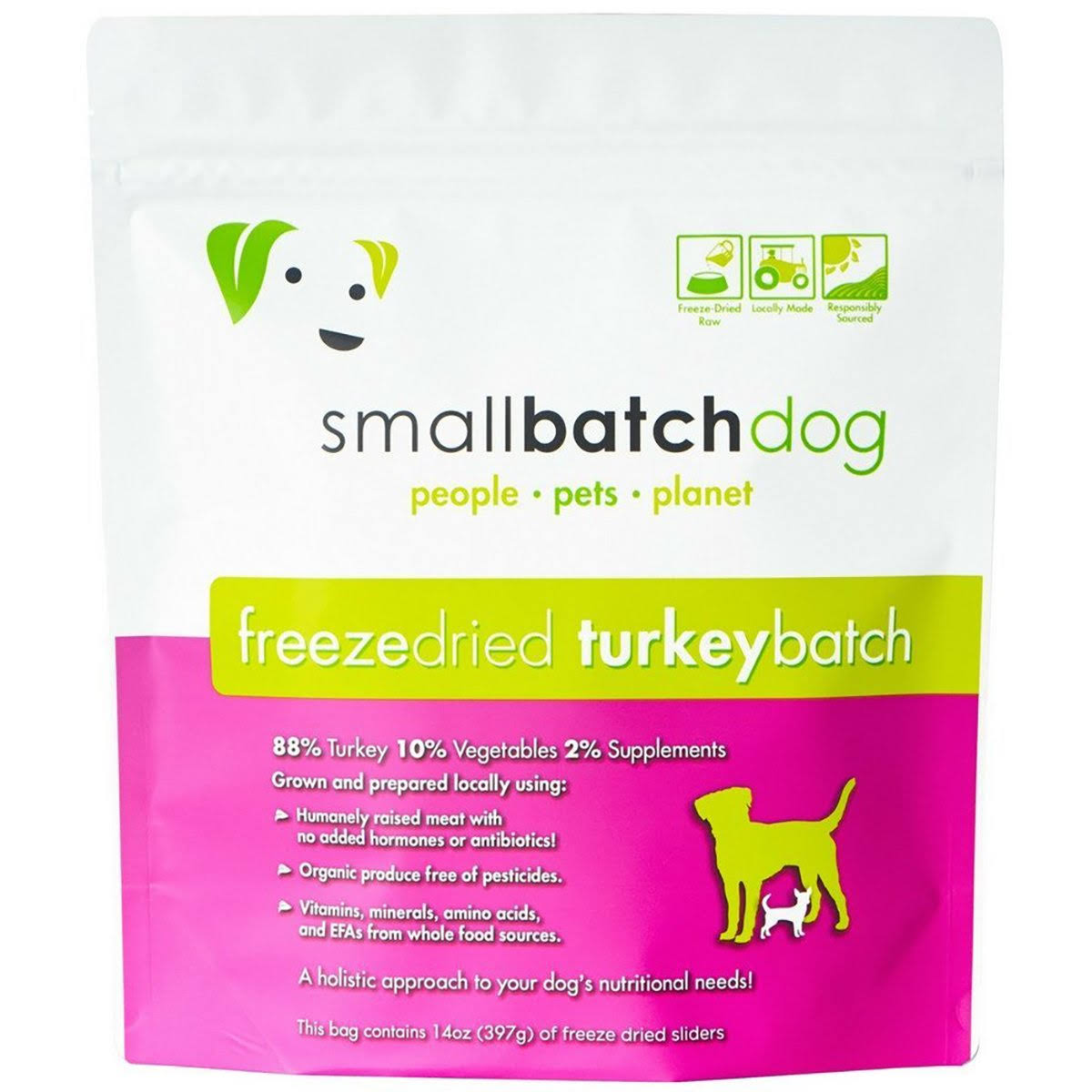 Smallbatch Turkey Sliders 14oz Freeze Dried Dog Food