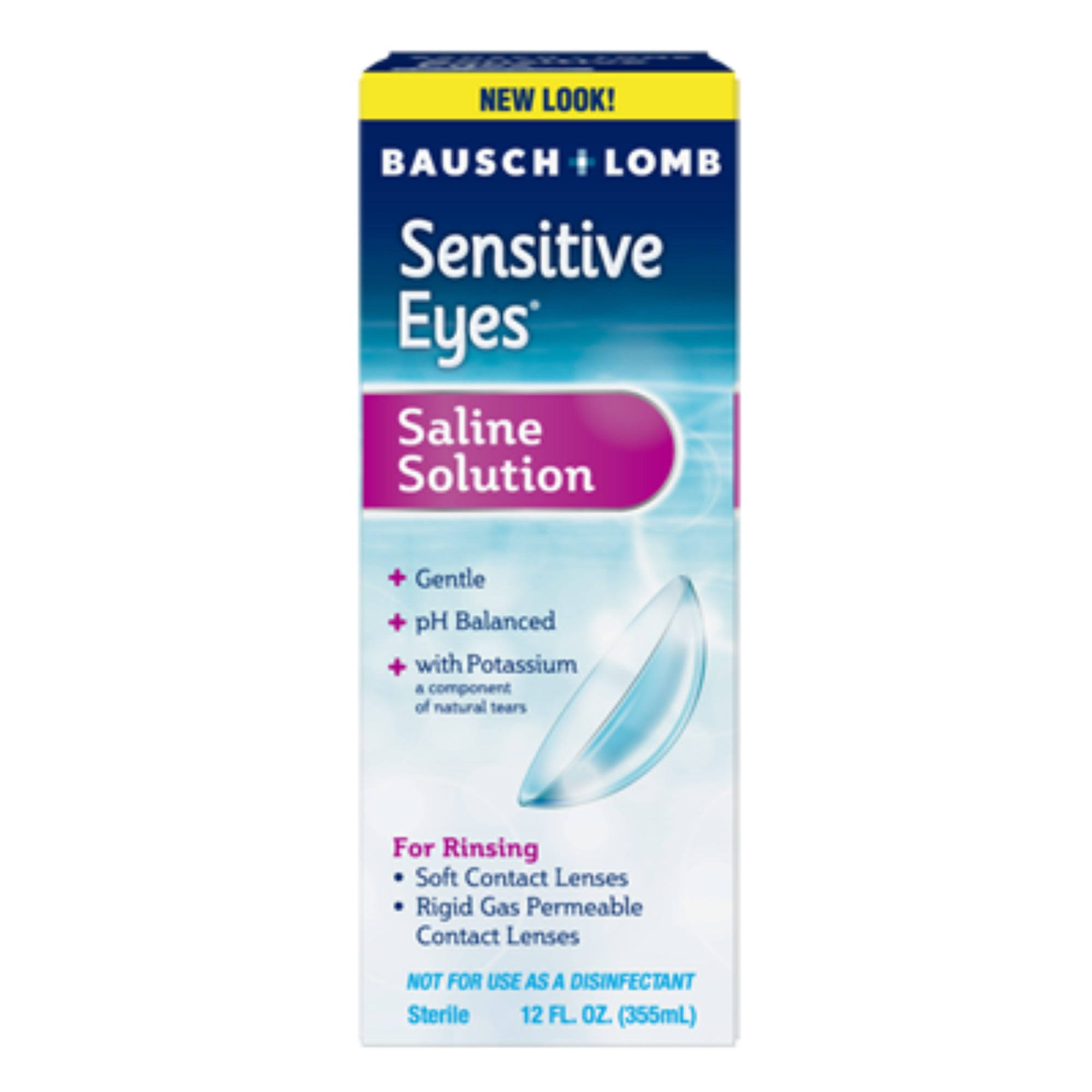 Bausch & Lomb Sensitive Eyes Plus Saline Solution - 355ml