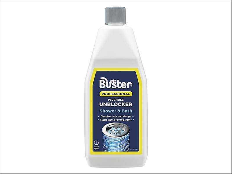 Buster Professional Shower and Bath Plughole Unblocker Drain Opener - 1 Liter