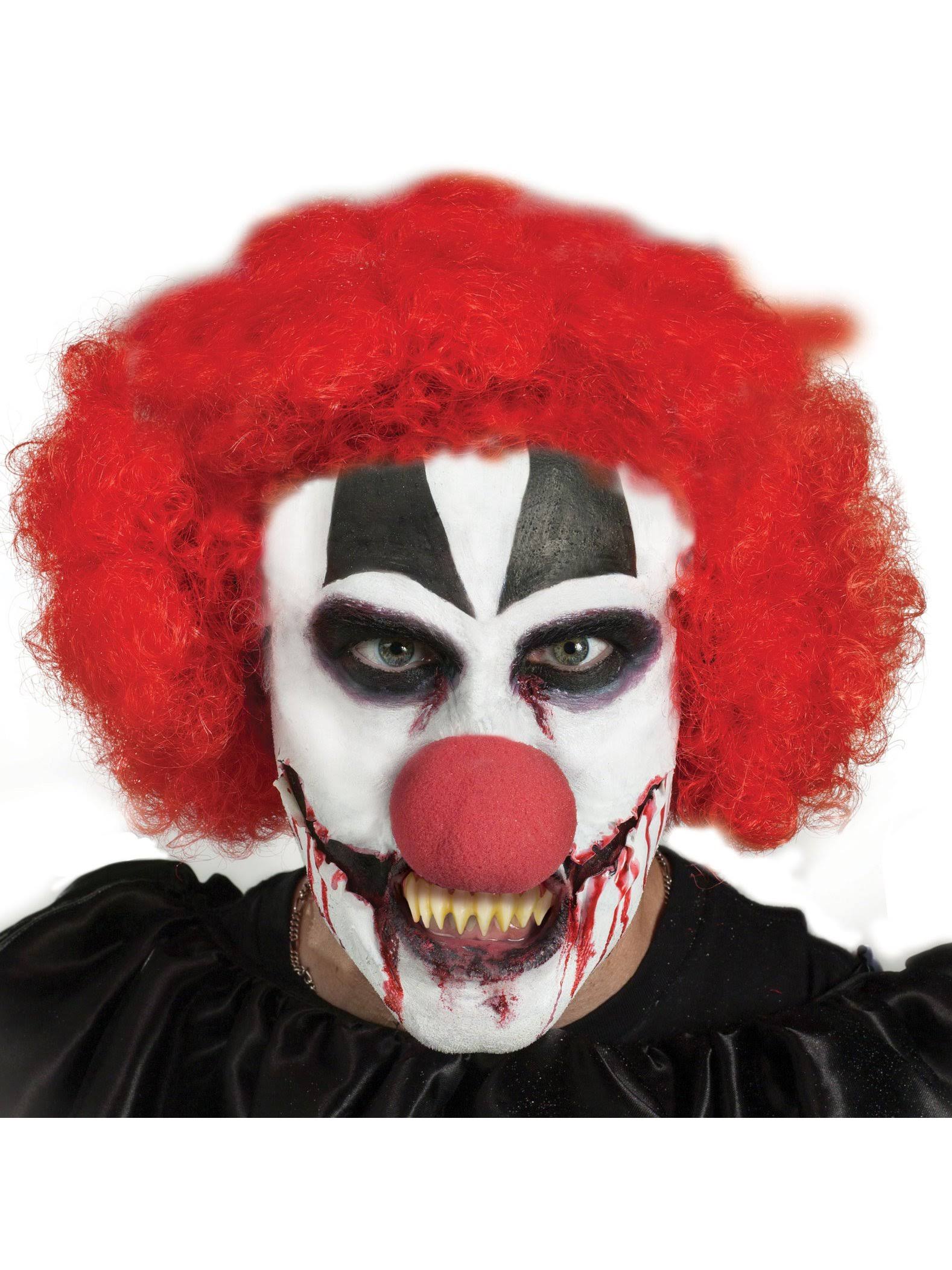 Fun World Men's Killer Clown Dentures, White, OS