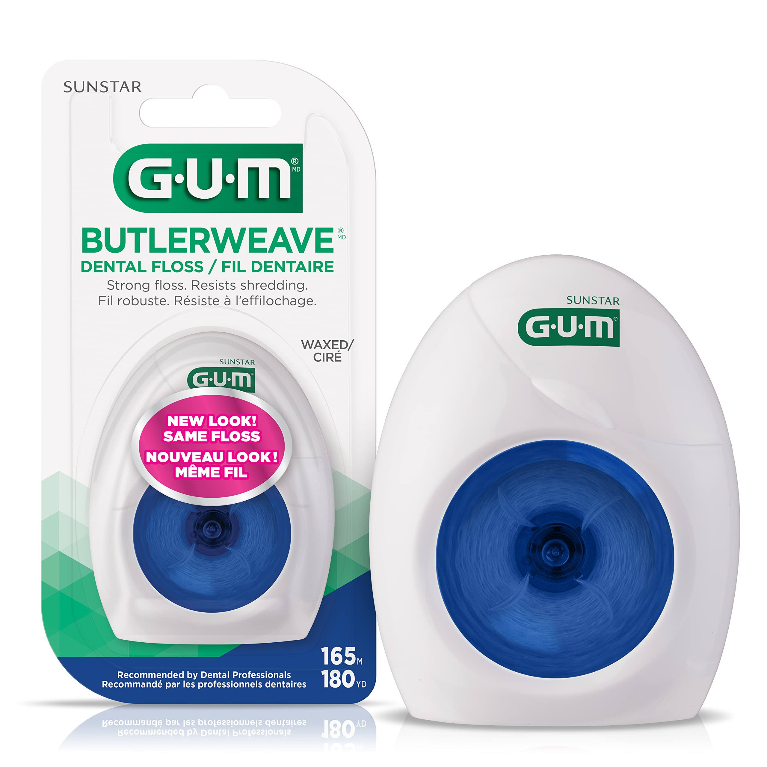 Gum Butlerweave Waxed Dental Floss 165m