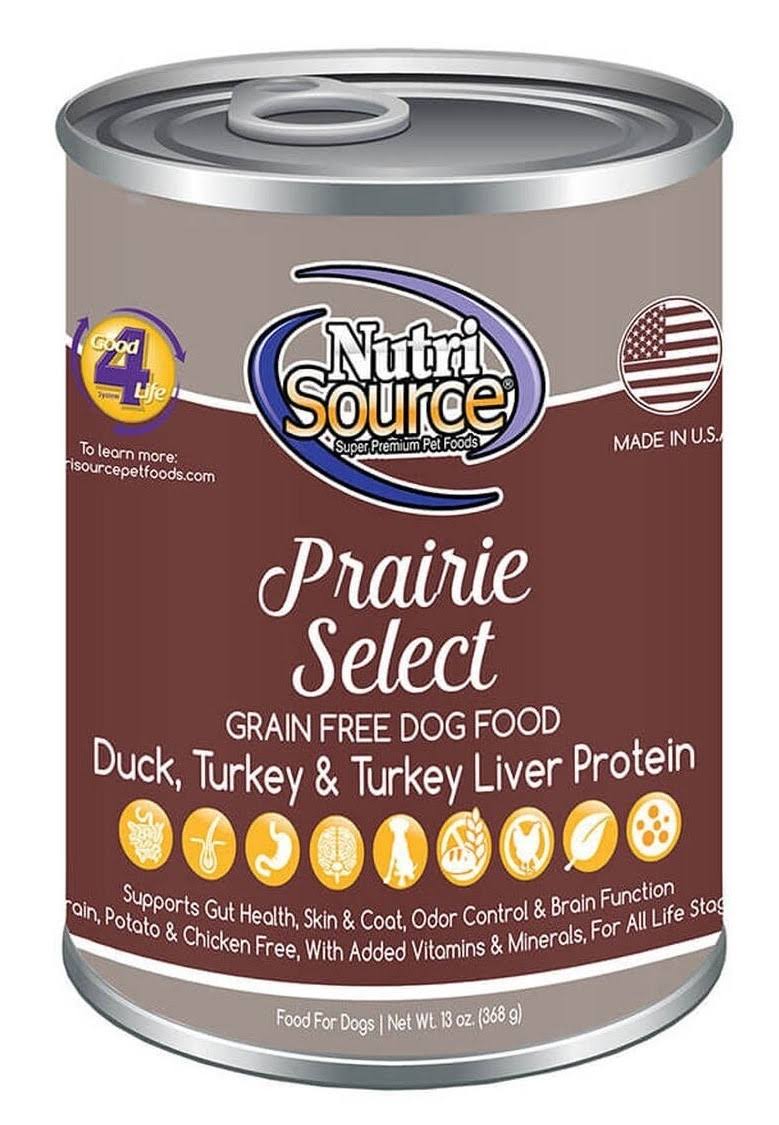 NutriSource Prairie Select Grain Free Dog Food 13 oz