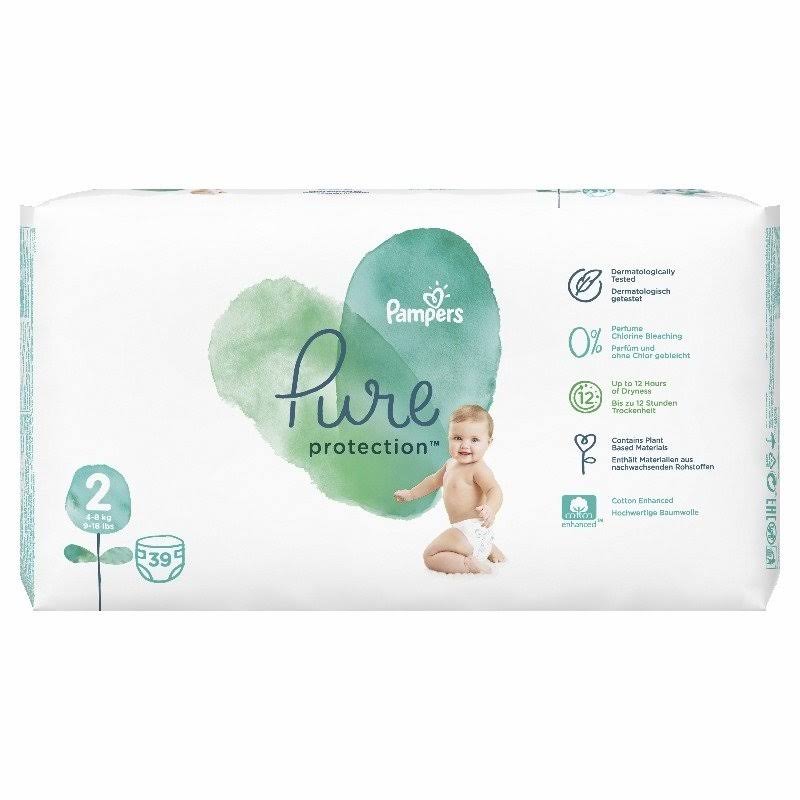 Pampers Pure Protection Nappies - 39ct, Size 2
