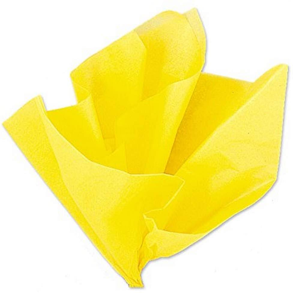 Unique Industries Tissue Gift Wrapper - Yellow, 10 Sheets