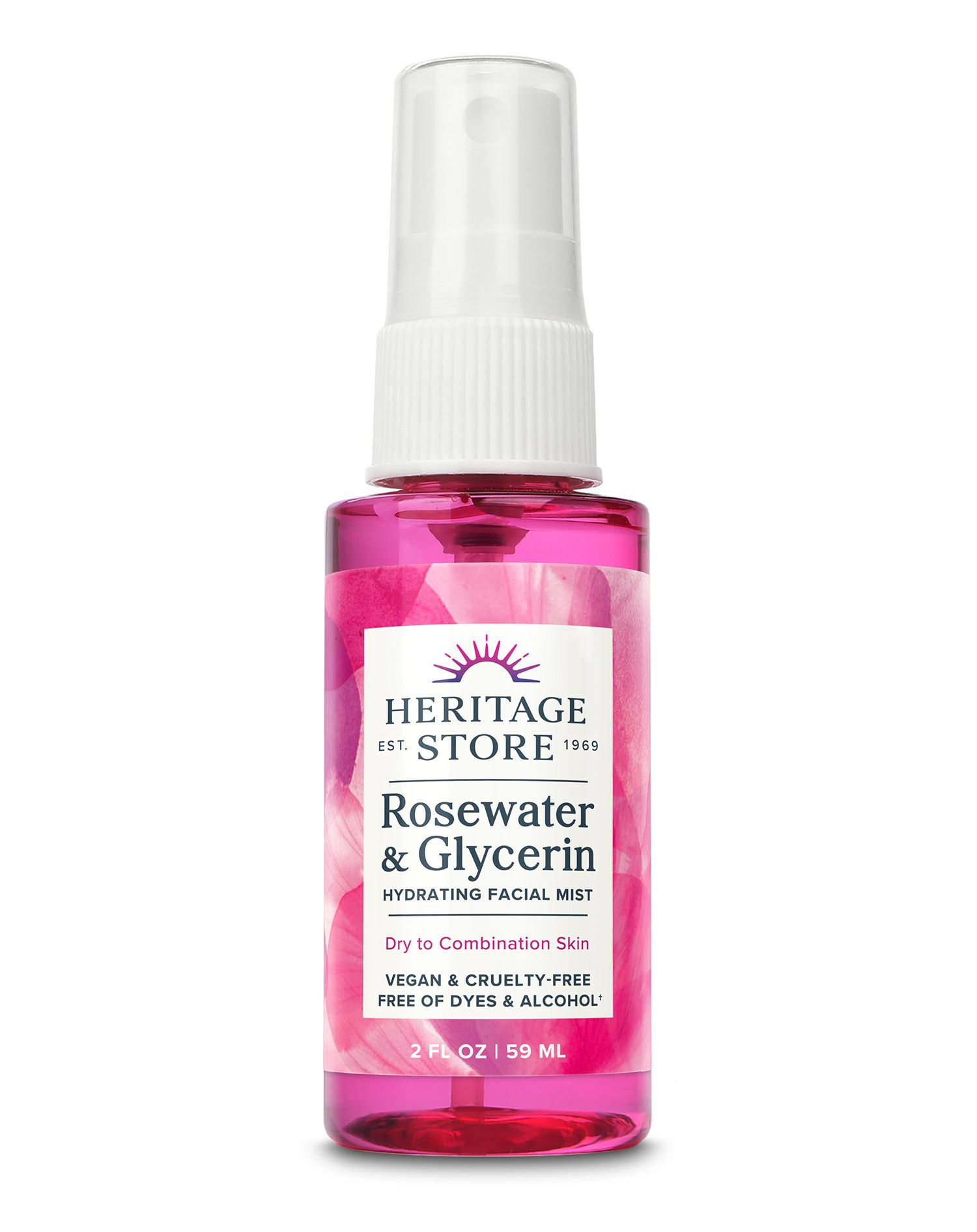 Heritage Store Rosewater & Glycerin 2 fl oz (59 ml)