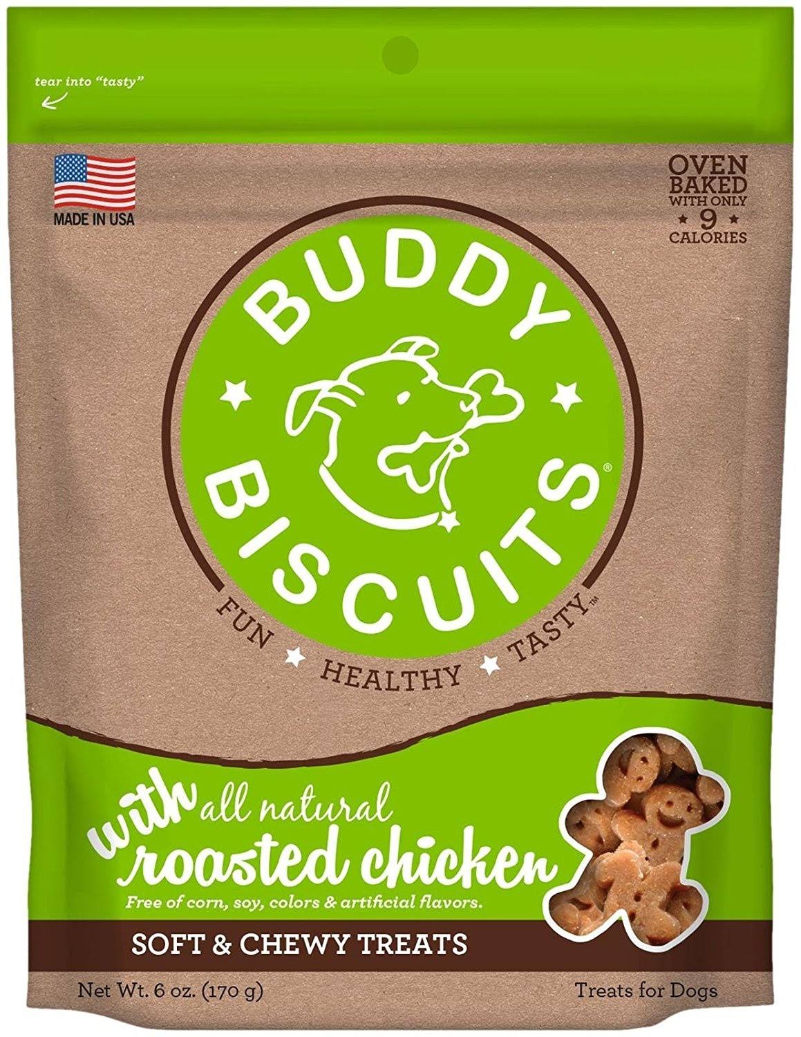 Cloud Star Buddy Biscuits - Soft & Chewy, Roasted Chicken, 170g