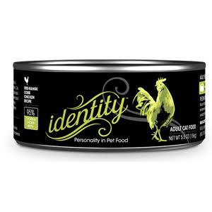 Identity 95% Free Range Cobb Chicken Canned Cat Food 5.5oz 24 Case