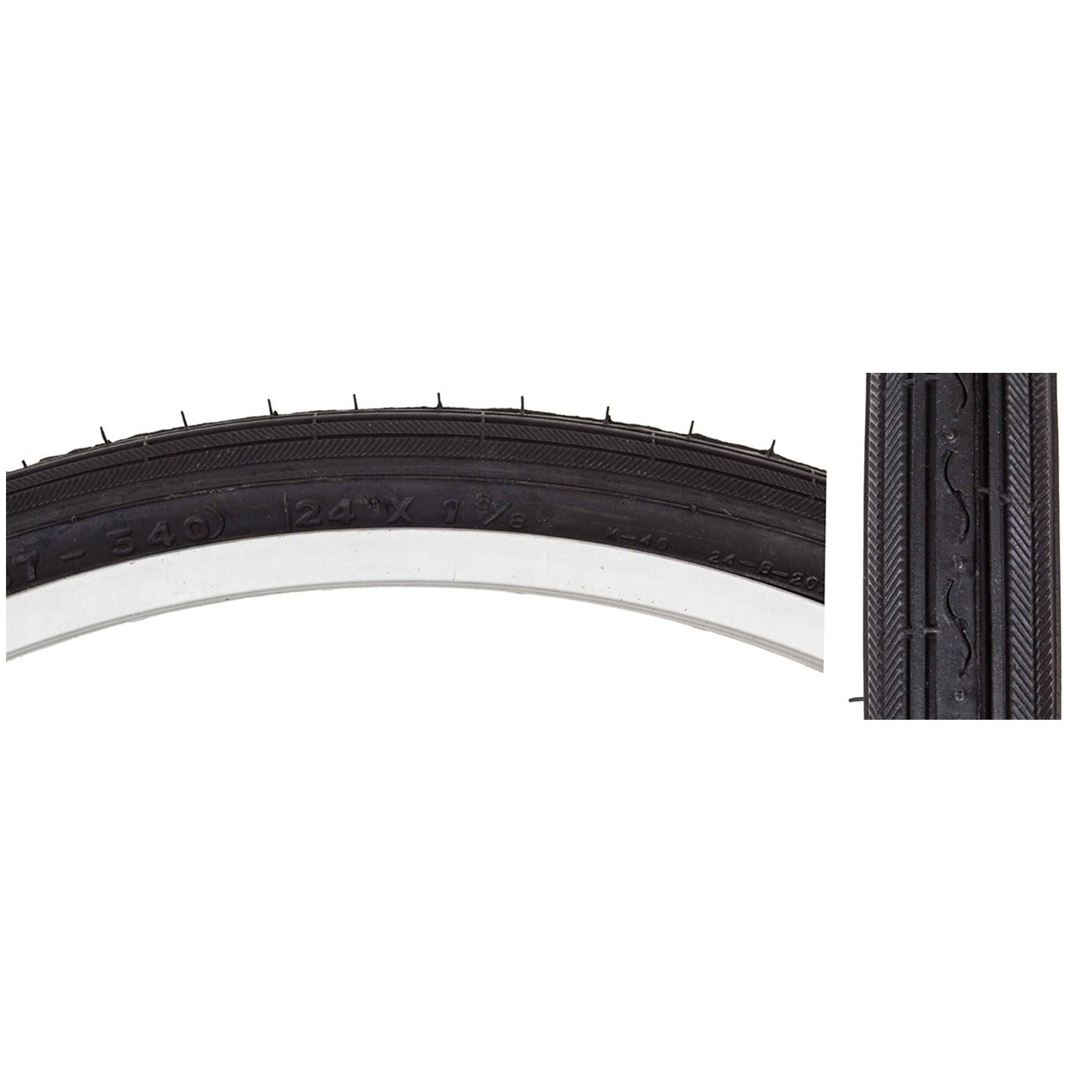 Sunlite Road Tires - Black and Black, 24 x 1-3/8"