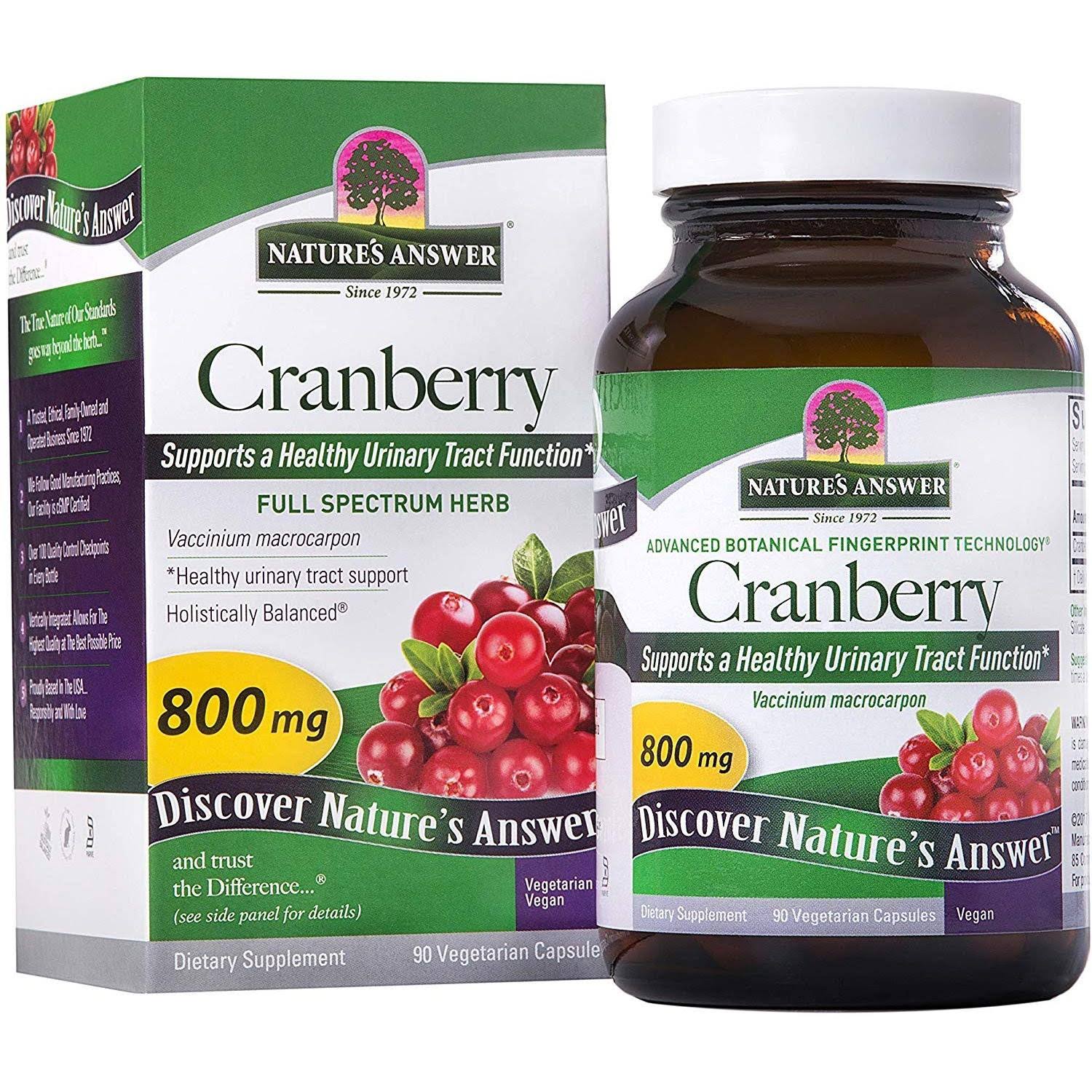 Nature's Answer Cranberry Supplement - 800mg, 90ct
