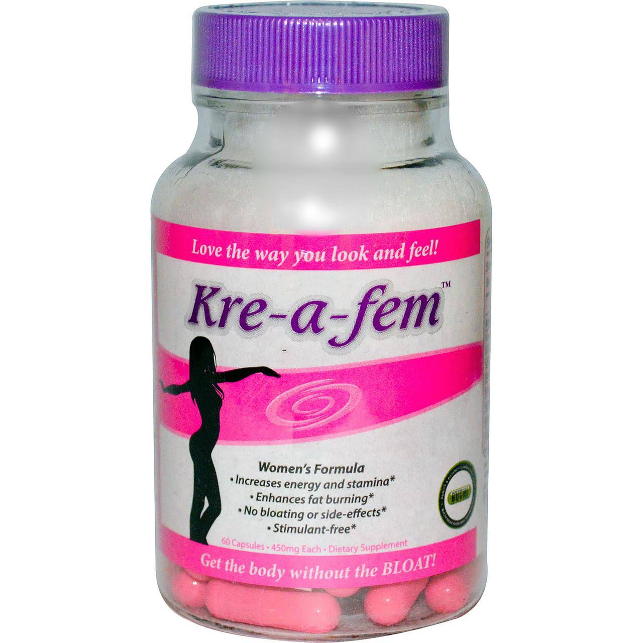All American EFX, Kre-a-Fem, Women's Formula, 450 mg, 60 Capsules